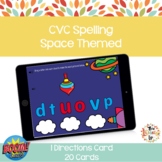 CVC Spelling Boom Cards Space Themed