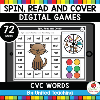 Numbers 1-10 Digital Spinner Games (Google Slides) (Virtual Game)