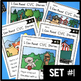 CVC Stories Reading passages with comprehension questions 