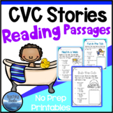 CVC Words Worksheets 2: Short Vowel CVC Reading Comprehens