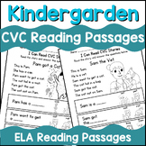 CVC Reading passages with comprehension questions CVC Word