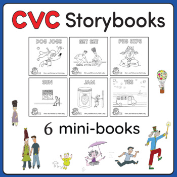 Preview of CVC Storybooks - Six FREE Emergent Readers