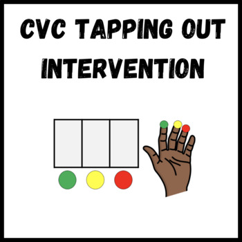Preview of CVC Tapping Out Words Visual with Sound Boxes (+DIGITAL)