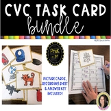 CVC Word Game Task Card Bundle