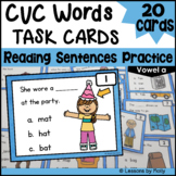 CVC Task Cards | Pictures and Words | Vowel A