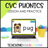 CVC Teach and Practice Phonics - Decoding and Blending Pra