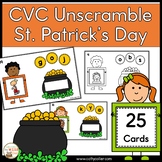 CVC Unscramble St. Patrick's Day Center Word Building