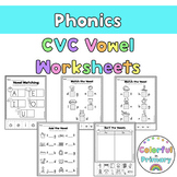 CVC Vowel Worksheets