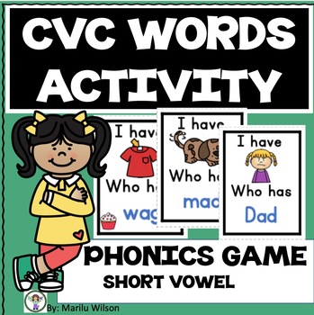 CVC WORDS ACTIVITY - SCIENCE OF READING ALIGNED by Moving ForWords