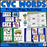 CVC Words Activities Bundle - Blending & Segmenting Practi