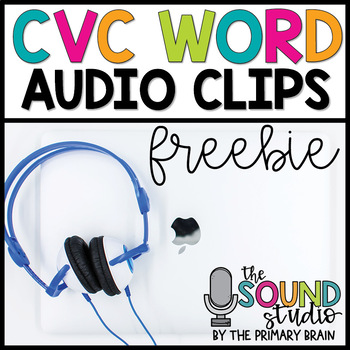 Preview of CVC Word Audio Clips FREEBIE