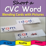 CVC Word Blending Cards - Short a - Reading Activity Set -