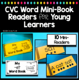 CVC Word Book Mini-Readers - TEN Booklets for Young Readers