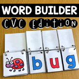 CVC Word Builder Flipbook - Spelling