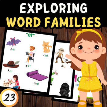 Preview of CVC Word Builder Worksheets: Exploring Word Families
