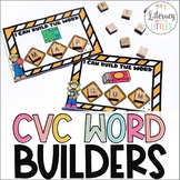 CVC Word Building Activity | Construction Themed Short Vow