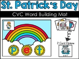 CVC Word Building Mat - March St. Patrick's Day Rainbow Themed