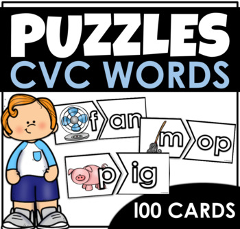 CVC Words Onset and Rime Puzzles by Teach then Cheer - Nathalie Gaebe