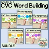 CVC Word Building Tap & Spell Short Vowel Words for Grades