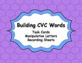 CVC Word Building Task Cards Activity