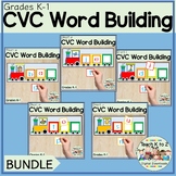 CVC Word Building Tap & Spell Short Vowel Words for Grades