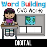 CVC Word Building for Google Classroom™ Seesaw™ BOOM CARDS™