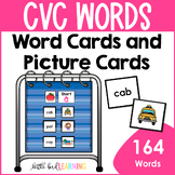 CVC Words Decodable Word Cards and Picture Cards Set | Sho
