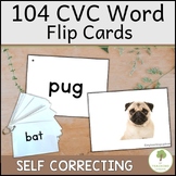 CVC Word Cards with Self Checking Pictures – Flip Cards