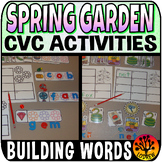 CVC Word Centers CVC Word Activities Spring Centers Garden