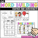 CVC Word Centres and Worksheets