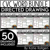 CVC Word Directed Drawing Pages for Kindergarten