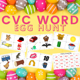 CVC Word Egg Hunt for grades K-2
