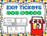 CVC Words Exit Tickets