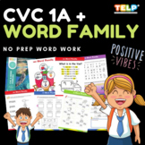 CVC & WORD FAMILY 1A: AN, AP, AT, ED, EN, ET, IG, IP