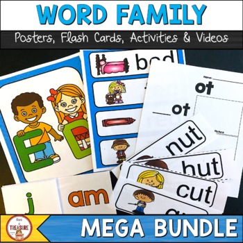 Preview of CVC Word Families Activities MEGA BUNDLE