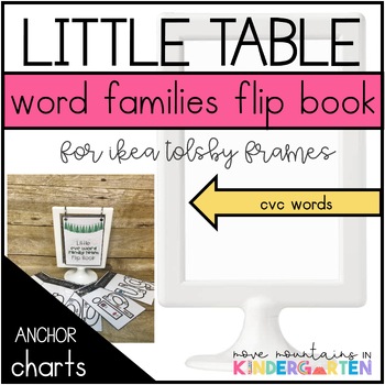Preview of CVC Word Families Flip Book for Ikea Frames