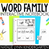 CVC Word Families Phonics Interactive Notebook