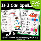 CVC Word Families Worksheets
