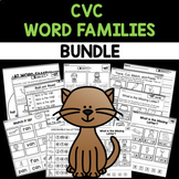 CVC Word Families Worksheets MEGA BUNDLE - 22 CVC families
