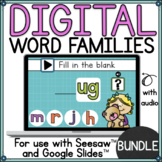 CVC Word Families for Seesaw™ and Google Slides™ 
