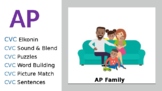 CVC Word Family - AP digital Word blending, Word Building,
