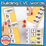 CVC Word Family Builder Activity | CVC, CCVC, CVCC Short V
