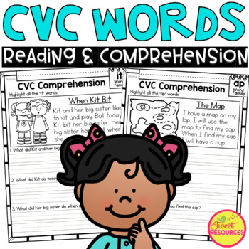 Preview of CVC Word Family Reading Fluency and Comprehension