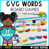 CVC Word Family Games | Word Work, Segmenting, Literacy Center