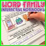 CVC Word Family Interactive Notebooks Kindergarten