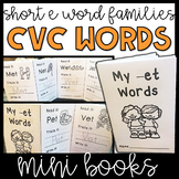 CVC Words Activities: Short E Mini Books