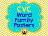 CVC Word Family Posters with Pictures