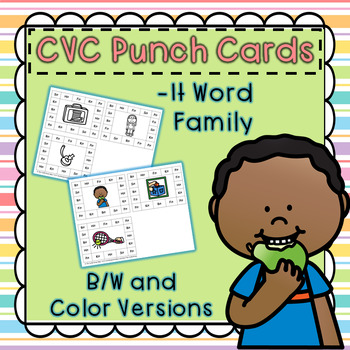 CVC Word Family Punch Activity: -It Words by The Joyful Room | TpT