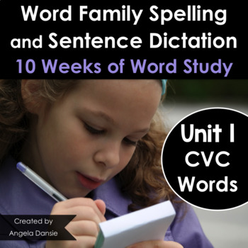 Preview of CVC Word Family Spelling and Word Study for Special Education and Intervention