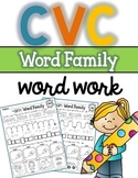 CVC Short Vowel Morning Work Worksheets Distance Learning